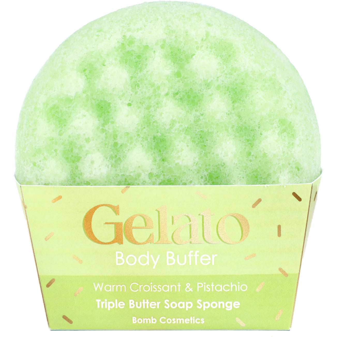 Warm Croissant & Pistachio Body Buffer Soap Sponge
