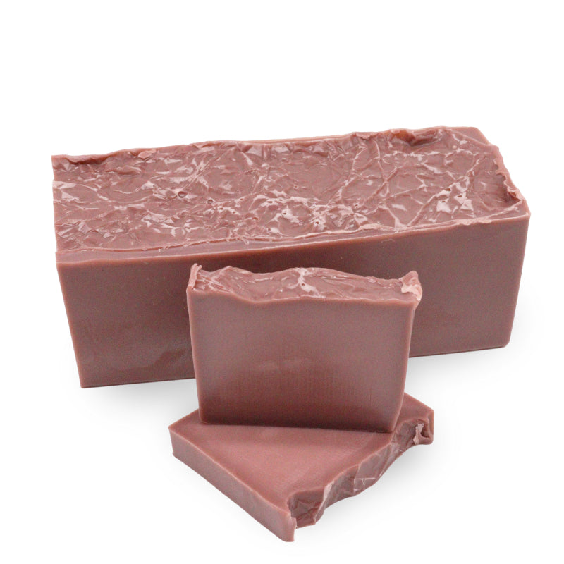 Raspberry & Vanilla Soap Slice