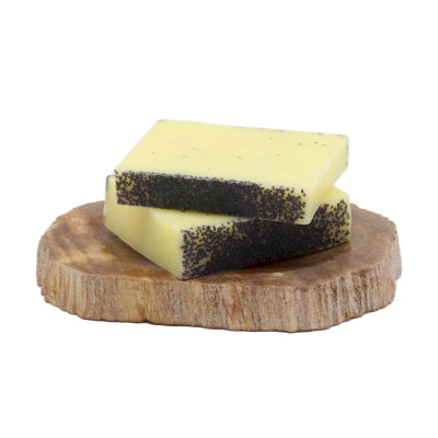 Lemon Poppy Soap Slice