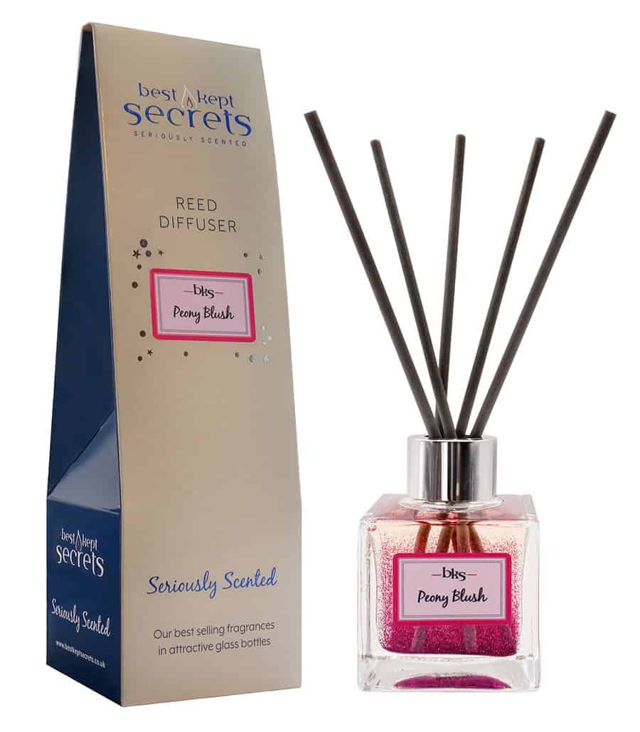 Peony Blush Sparkly Reed Diffuser