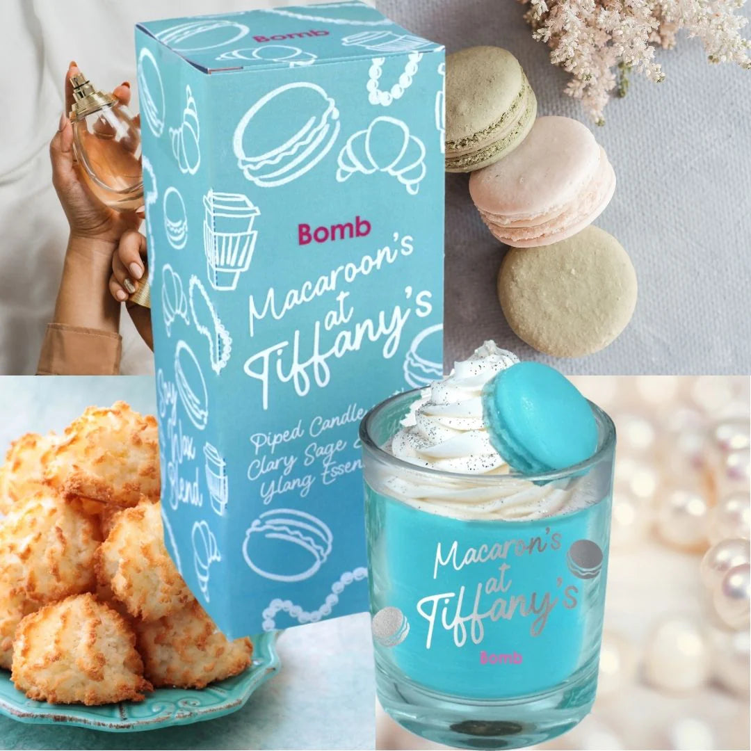 Macaroons at Tiffany's Piped Candle