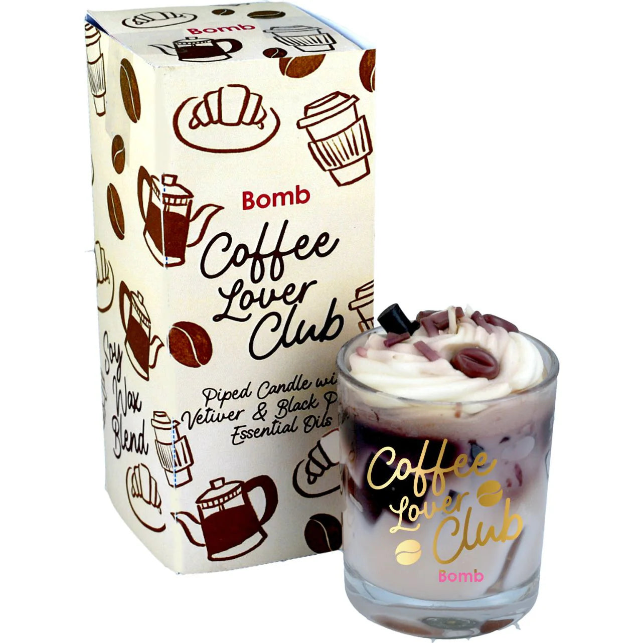 Coffee Lover Club Piped Candle