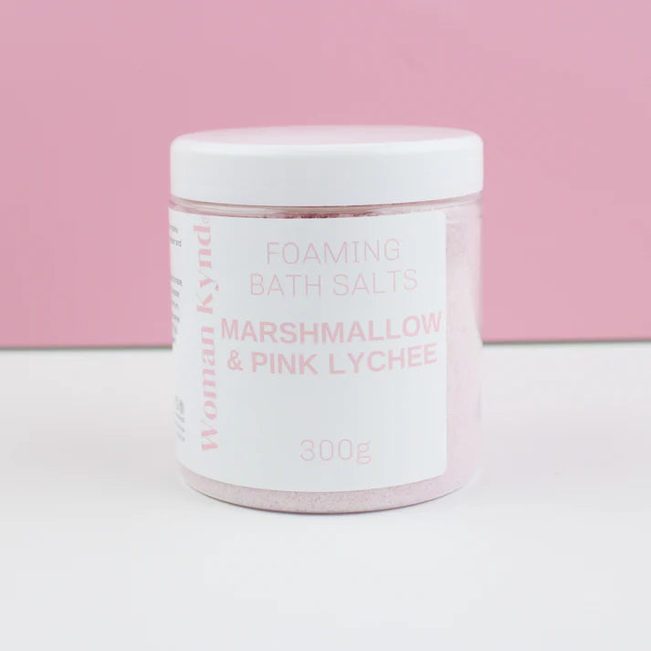 Marshmallow & Pink Lychee Foaming Bath Salts