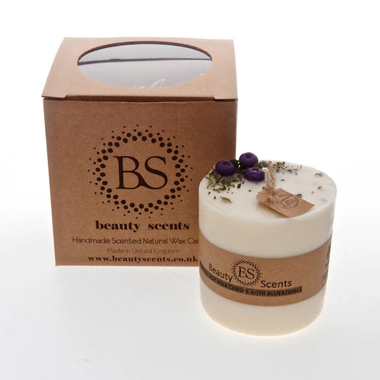 Mulled Wine - Medium Soy Candles with Blueberries