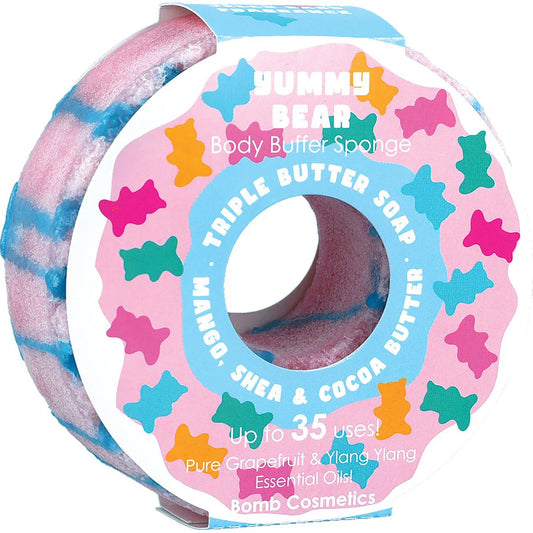 Yummy Bear Donut Body Buffer Sponge