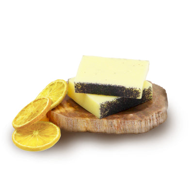 Lemon Poppy Soap Slice